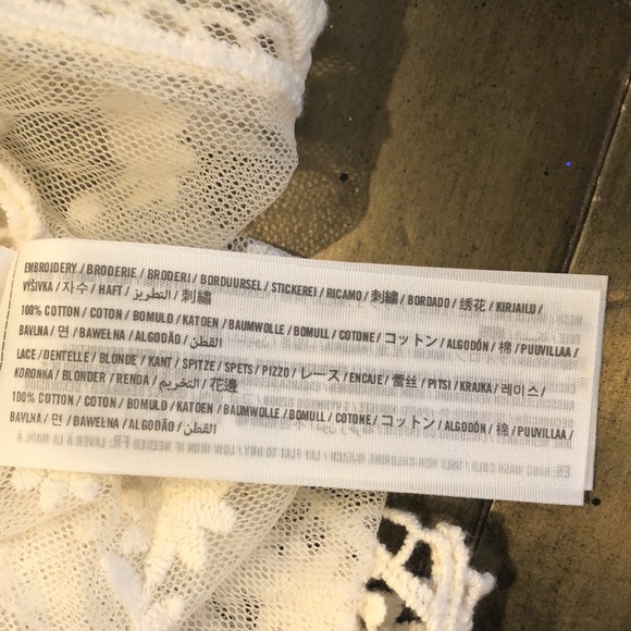 Abercrombie & Fitch Sheer Embroidered Top - Picture 9 of 10